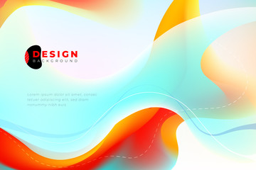 Liquid color background design. Fluid gradient shapes composition. Futuristic design background. Eps10 vector.