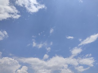 blue sky with clouds