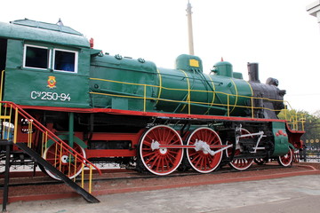 Obraz premium タシケントの鉄道博物館