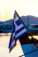 Naoussa village and harbor - Aegean Sea - Paros Cyclades islands - Greece.