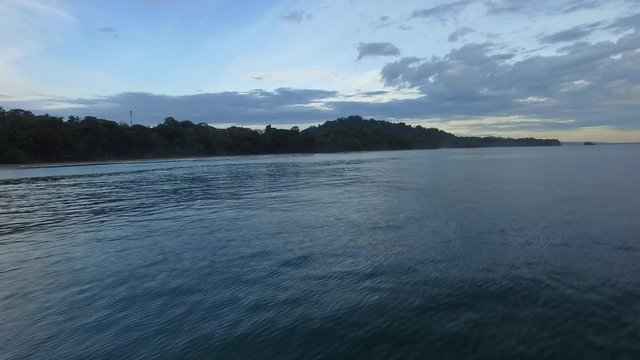 Playa Cocles Beach Caribbean Sea Costa Rica Beach Drone Video