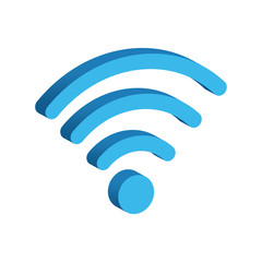  wi fi icon isometric vector ICON