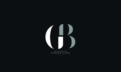 GB Letter Logo Alphabet Design Icon Vector Symbol