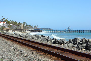 Along the beach trail, in San Clemente, California