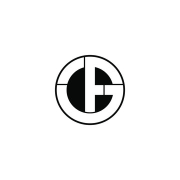 gtf letter original monogram logo design