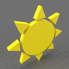 Sunny weather symbol