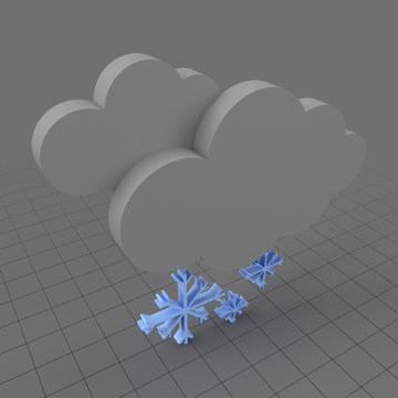 Snow weather symbol