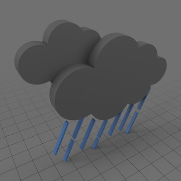 Rain weather symbol