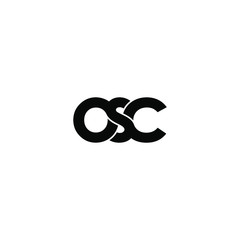 osc letter original monogram logo design