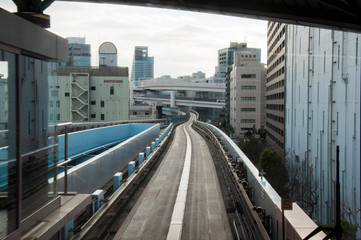 Naklejka premium Tren de Odaiba