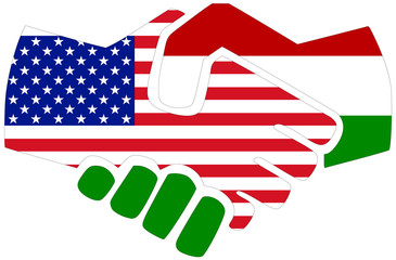 USA - Hungary / Handshake