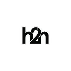 h2h letter original monogram logo design