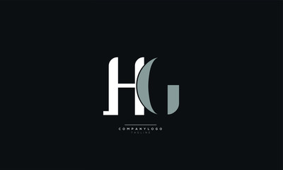 HG Letter Logo Alphabet Design Icon Vector Symbol