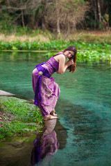 Greek Woman in Purple Dress Meg Cosplay