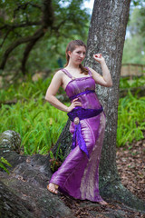 Greek Woman in Purple Dress Meg Cosplay