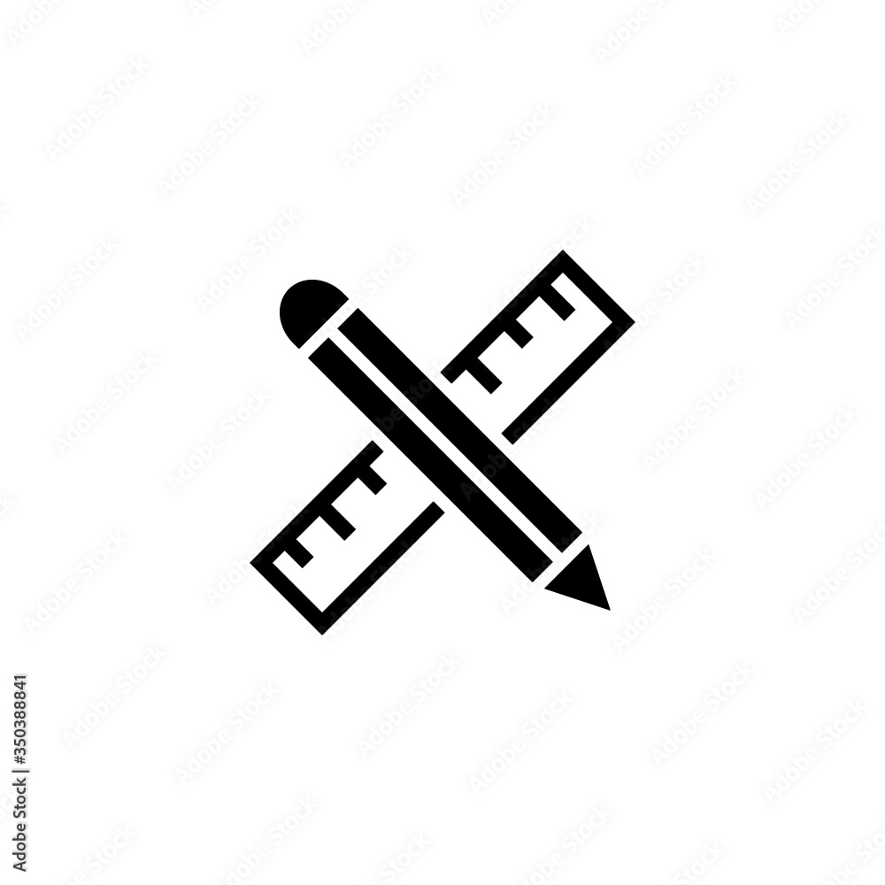Poster architecture vector icon in black solid flat design icon isolated on white background