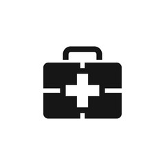 Medical kit icon flat vector design