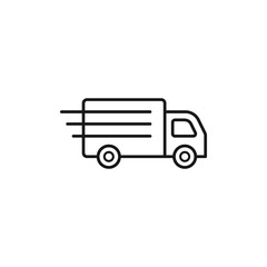 Truck icon vector design. delivery service symbol.