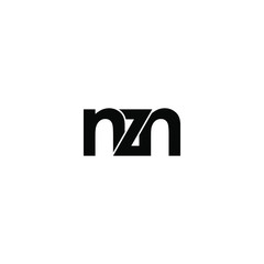 nzn letter original monogram logo design