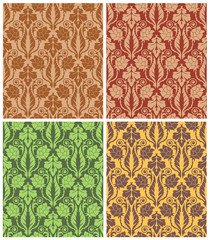 Seamless wallpaper pattern, ornament