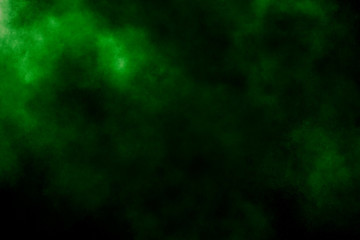 green abstract background smoke