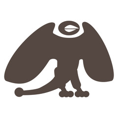 Griffin dragon with open wings