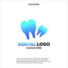 Dental Clinic Logo Tooth abstract design vector template. Dentist stomatology medical doctor Logotype concept icon.