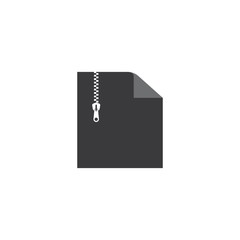 document zip file vector icon illustration design