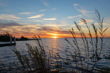 Tableau sur aluminium Paysages Sunset over Lake Washington  © Michael