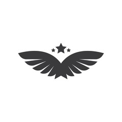wings logo symbol icon vector illustration