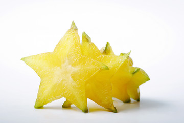 Fototapeta premium Sliced star fruits