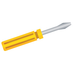 Isolated screwdriver image