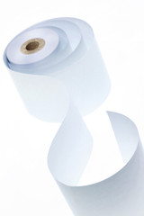 White receipt roll