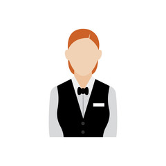 Isolated waiter icon