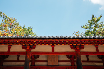 Fototapeta na wymiar Toshodaiji temple UNESCO World Heritage Site in Nara, Japan