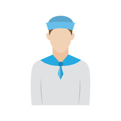 Isolated sailor icon