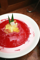 Fruit pudding