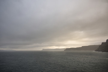 storm clouds over the sea
