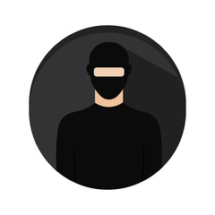 Isolated thief icon