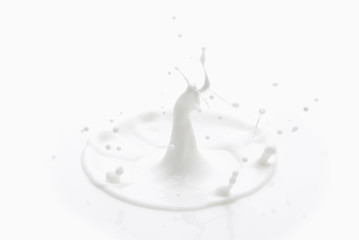 Surface of splashing milk