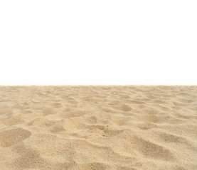 Fototapeta na wymiar beach sand texture on white