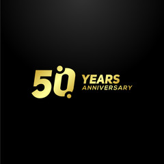 50 Years Anniversary Vector Design