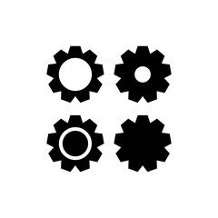 Gear Setting Icon Vector Logo