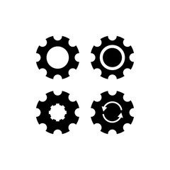 Gear Setting Icon Vector Logo