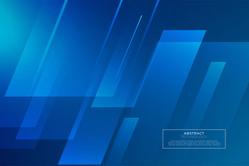 Blue technology background. Abstract Blue bright technological background