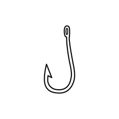 Fishing hook icon vector logo collection