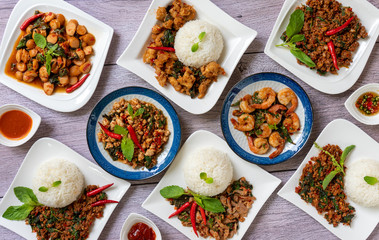 Thai Food Mixed Dishes 