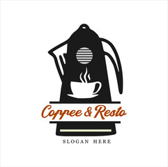 Restaurant logo, Vector illustration restaurant logo template