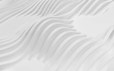 Obraz premium Abstract Curved Shapes. White Circular Background.