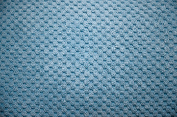 Close up blue  fablic texture.